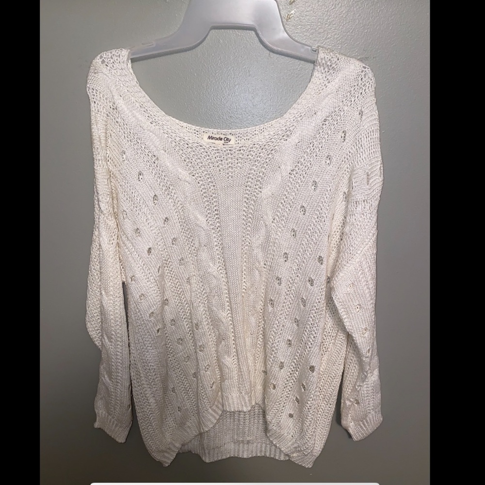 boutique cream sweater